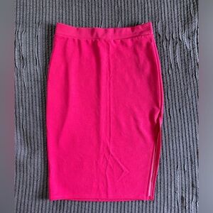 Fashion Nova A-Line Hot Pink Skirt